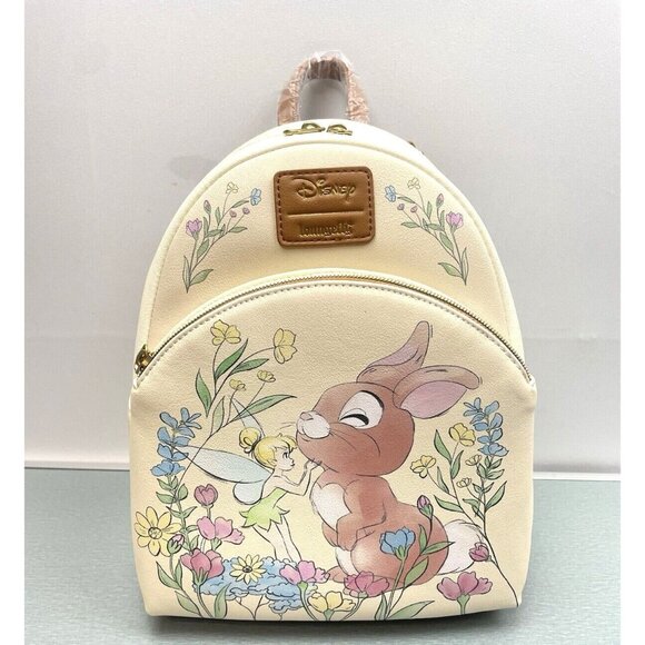 LOUNGEFLY DISNEY TINKER BELL & BUNNY MINI BACKPACK NWT - Picture 12 of 15